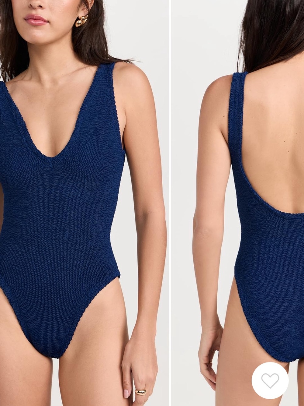 Hunza G Sadie One Piece Swimsuit Navy